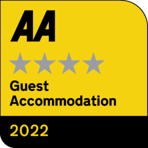 The AA 4 star award for guest accommodation