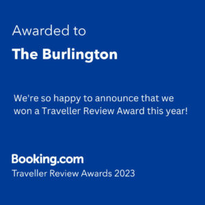 Booking.com award for The Burlington Hotel